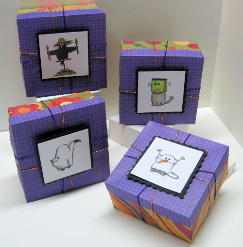 Easy stamped treat boxes!