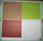 layout your paper on the mat like this