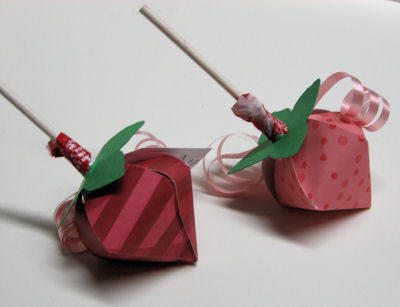 Lollipop holders close up