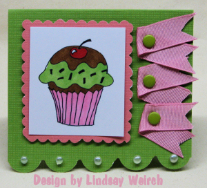 The cupcake is a digi-stamp designed by me!