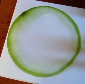 watermelon painting step 1