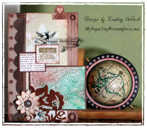 Cardstock: SU!, PP: Autumn leaves, Basic Grey, Stamps: Hero Arts, Inkadinkado, Technique Tuesday, Rubber Stampede, Font: DB Boho Banner, Felt: Queen & Co, Other: Window screen, washers, ink