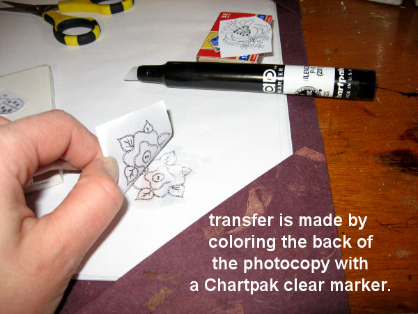 look how easy it is to transfer images with a marker! Imagine the possibilities!